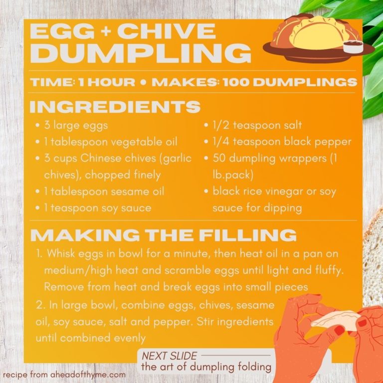 egg and chive dumpling recipe